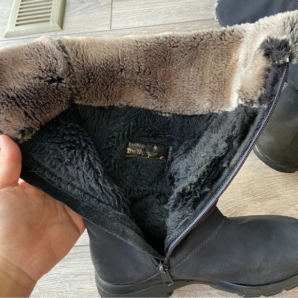 TOE WARMERS CANADA FAUX FUR JANET EASY ON FULL SIDE  ZIPPER WINTER BOOTS - Picture 13 of 15